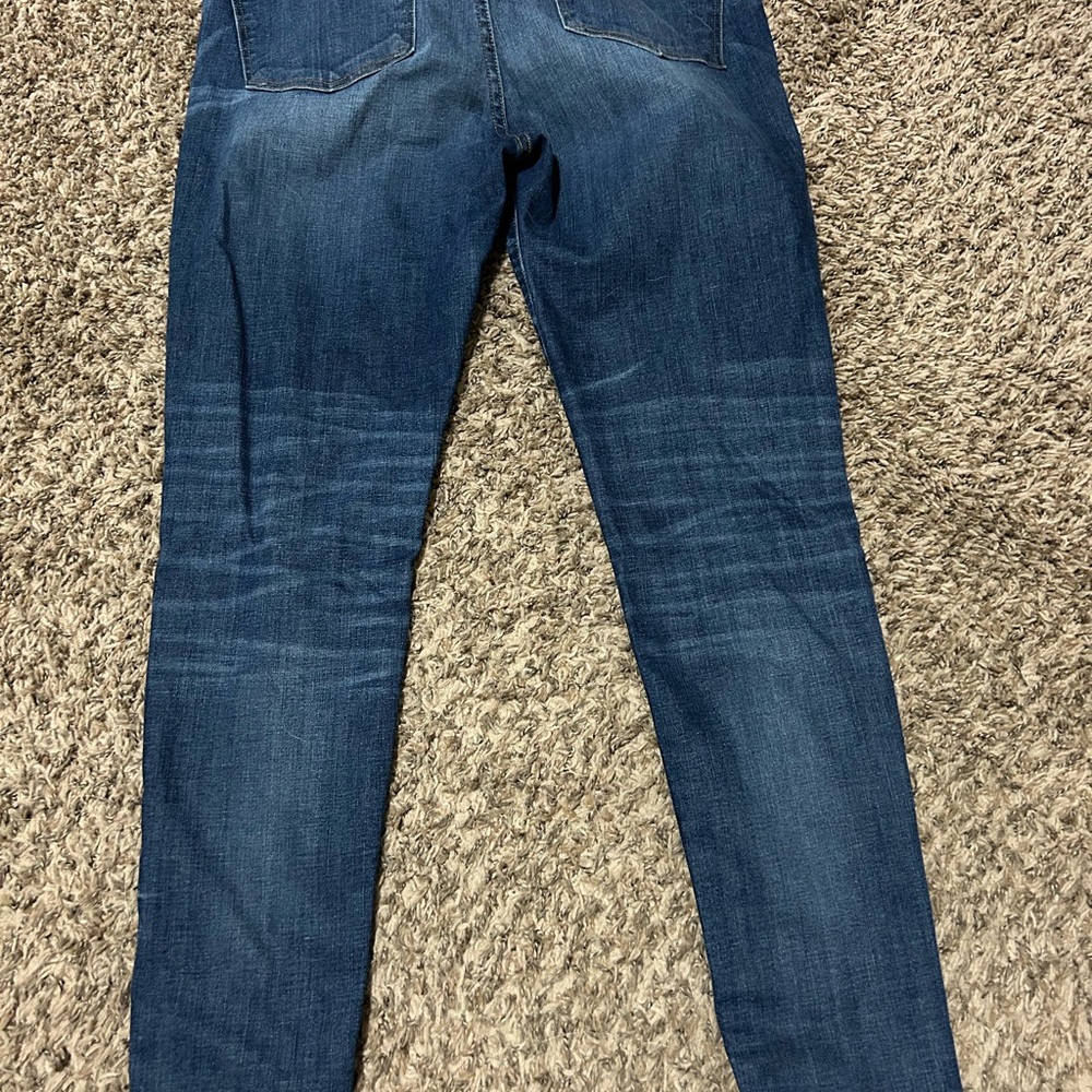 Women's Madewell 9” High Rise Distressed Blue Jeans - Picture 2 of 5
